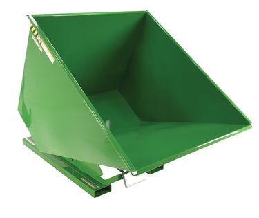 2 CuYd 70 Degree Medium Duty Self Dumping Hopper w/ Bumper Release - Green